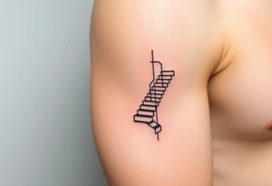 An infinite staircase around arm tattoo idea