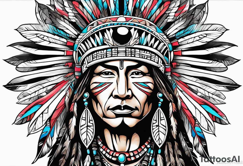 Native American Christianity tattoo idea