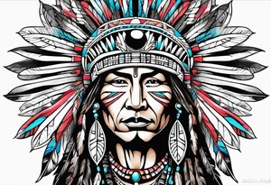 Native American Christianity tattoo idea