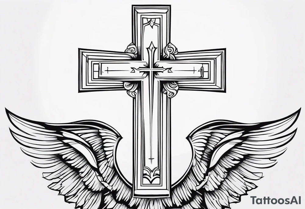 The bible verse proverbs 22:6 with a cross tattoo idea