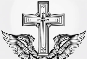 The bible verse proverbs 22:6 with a cross tattoo idea