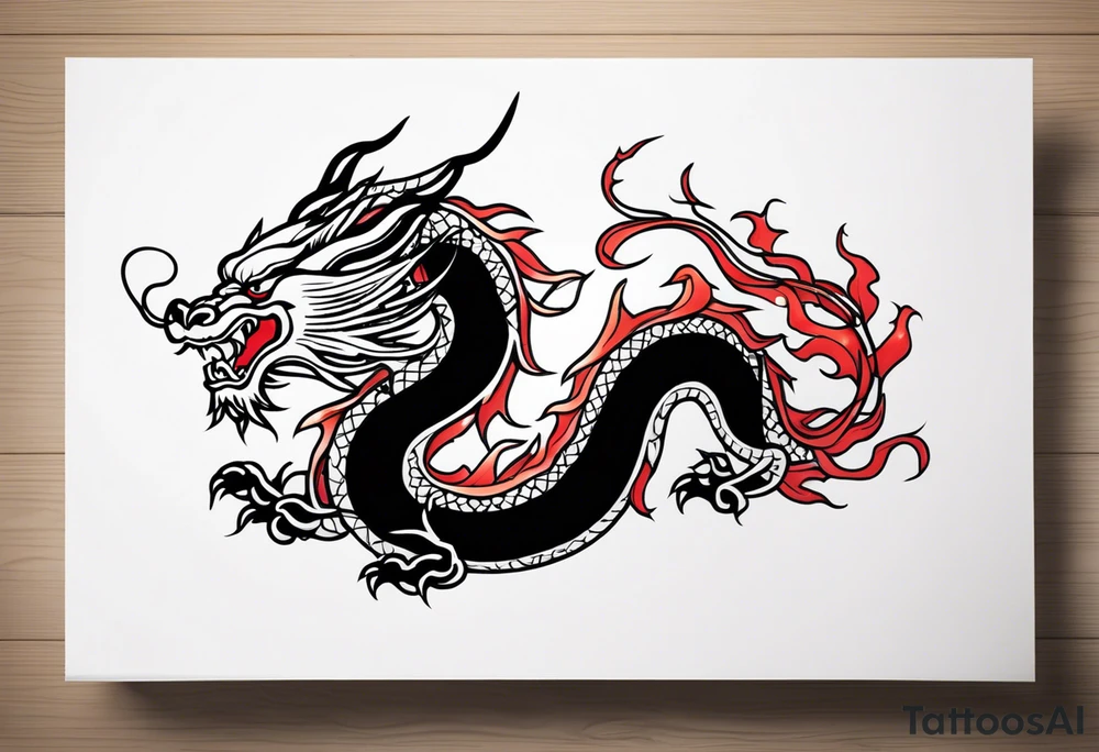 Traditional Chinese Dragon tattoo idea