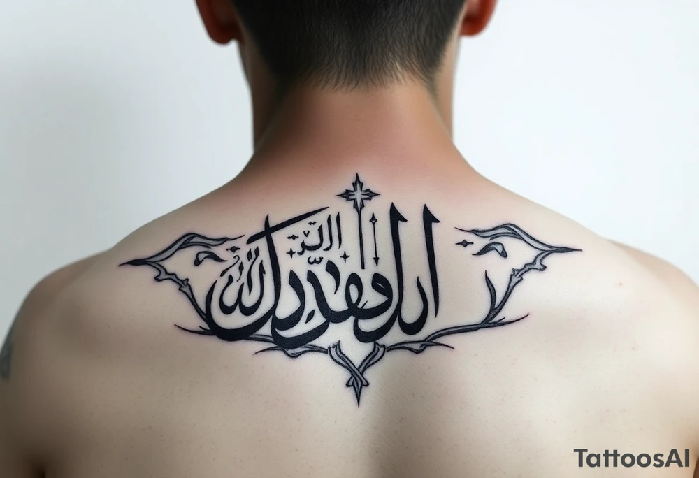Powerful >Islamic calligraphy tattoo idea