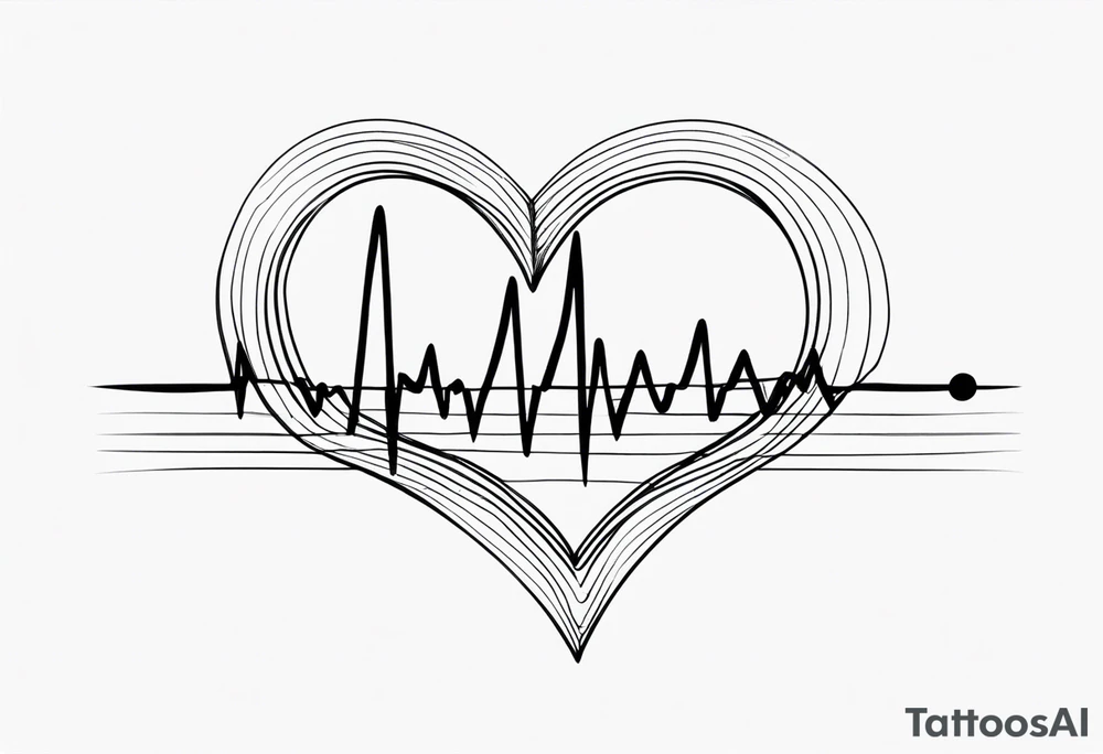 Heartbeat Line tattoo idea