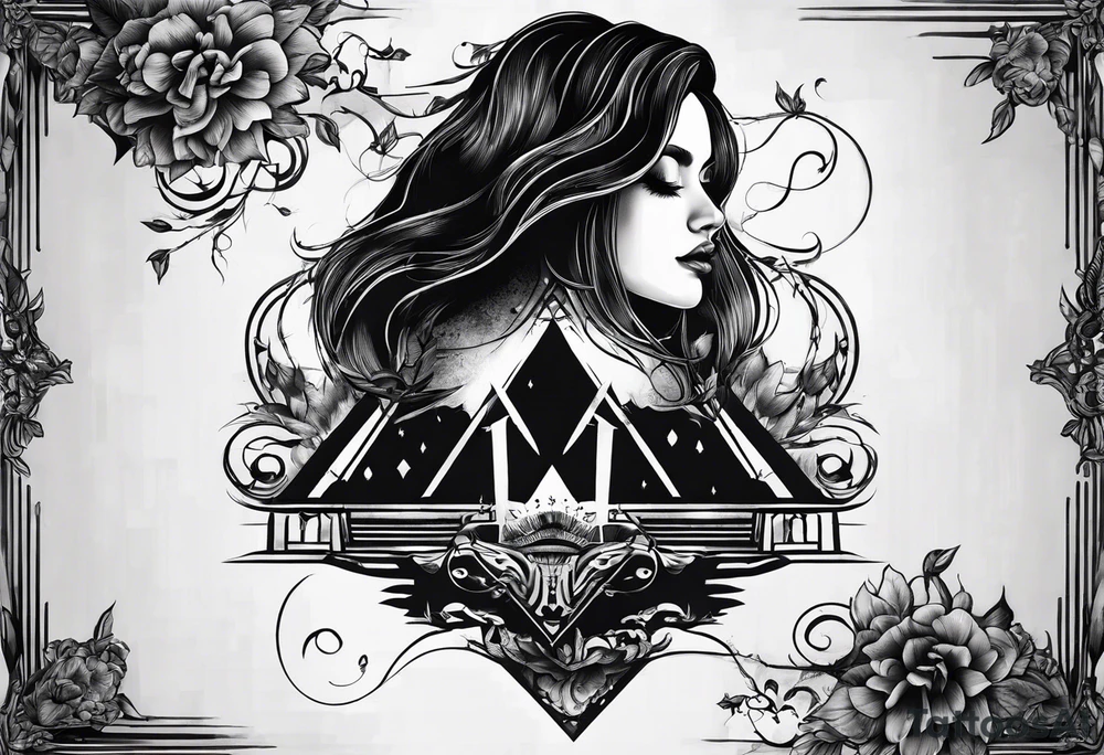 depression as a shadow tattoo idea