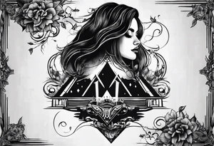 depression as a shadow tattoo idea