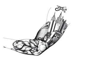 New York theme tattoo for women tattoo idea