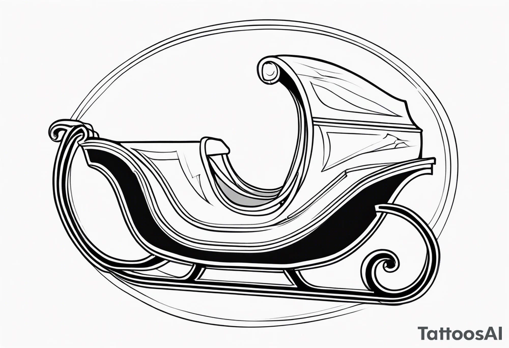 santa Sleigh tattoo idea