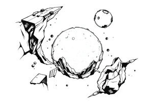 mind breaking open into space tattoo idea