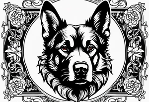 Guard dog tattoo idea