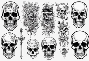 Skeleton tattoo idea
