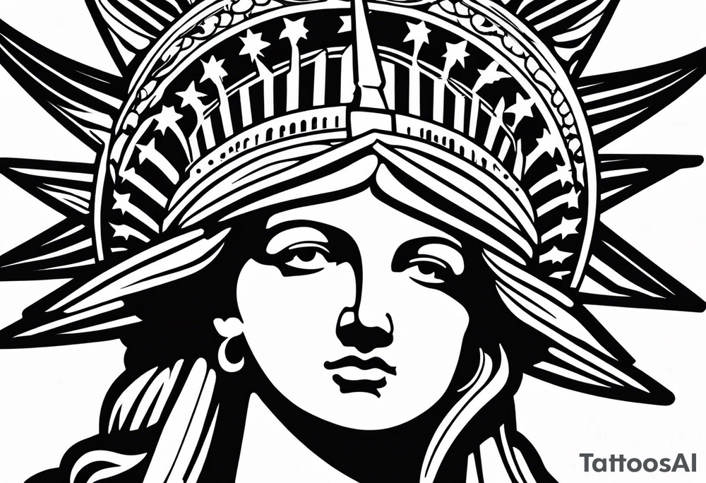 Statue of liberty tattoo idea