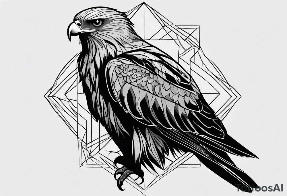 I want a tattoo for my daughter, her name is Daya which means black kite. I also love natur and I'm a climate change activist. Make the black kite soft, little more child like. For small tattoo. Lass details. Add climate element's. tattoo idea