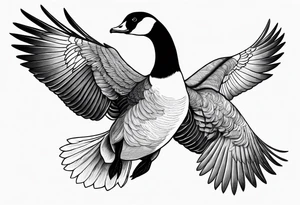 Canadian Goose open wings for arm tatoo tattoo idea