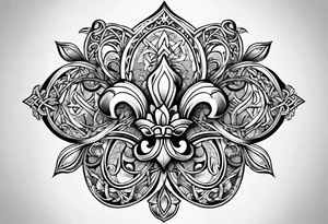 Fleur de lys celtique tattoo idea