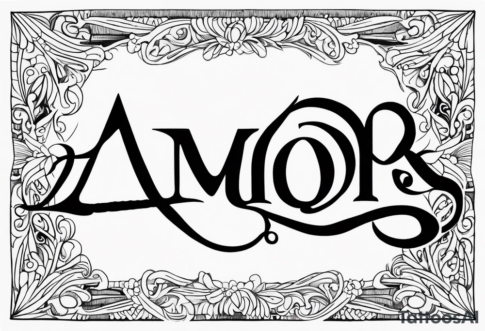 words: amor vincit omnia tattoo idea