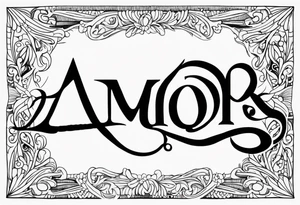 words: amor vincit omnia tattoo idea