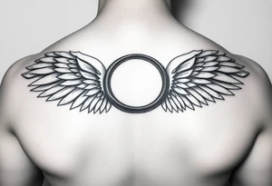 Infinity Loop made of wings tattoo idea