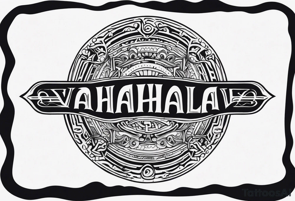 Valhalla round tattoo idea