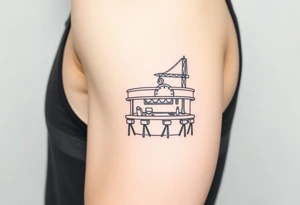 50’s diner inspired tattoo idea