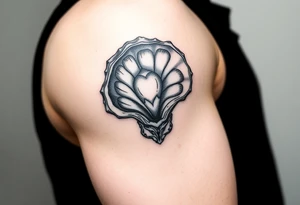 Oyster shell tattoo idea