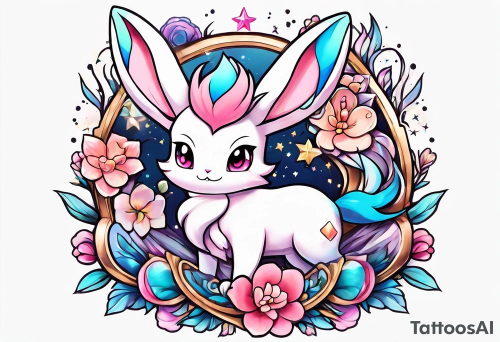 Ditto sylveon tattoo idea