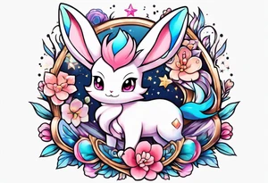 Ditto sylveon tattoo idea