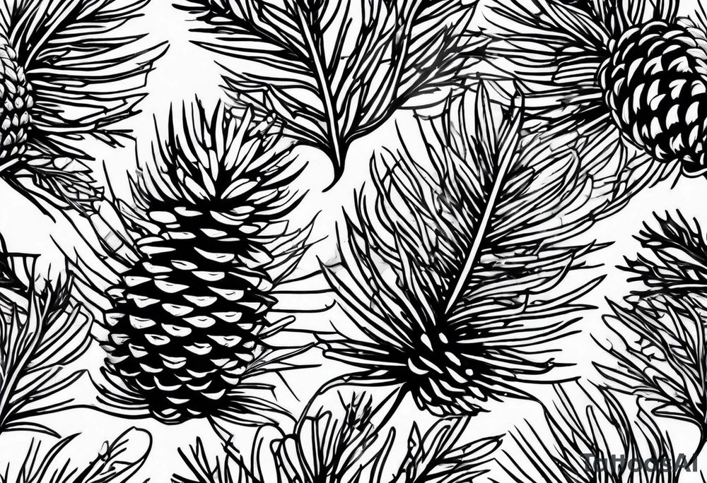 Small
Solo Pine tree
Pinecone
Silhouette tattoo idea