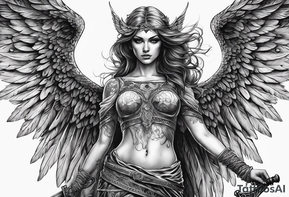 angel of death tattoo idea
