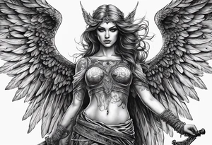 angel of death tattoo idea