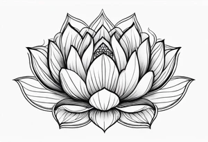 floating lotus flowers tattoo idea