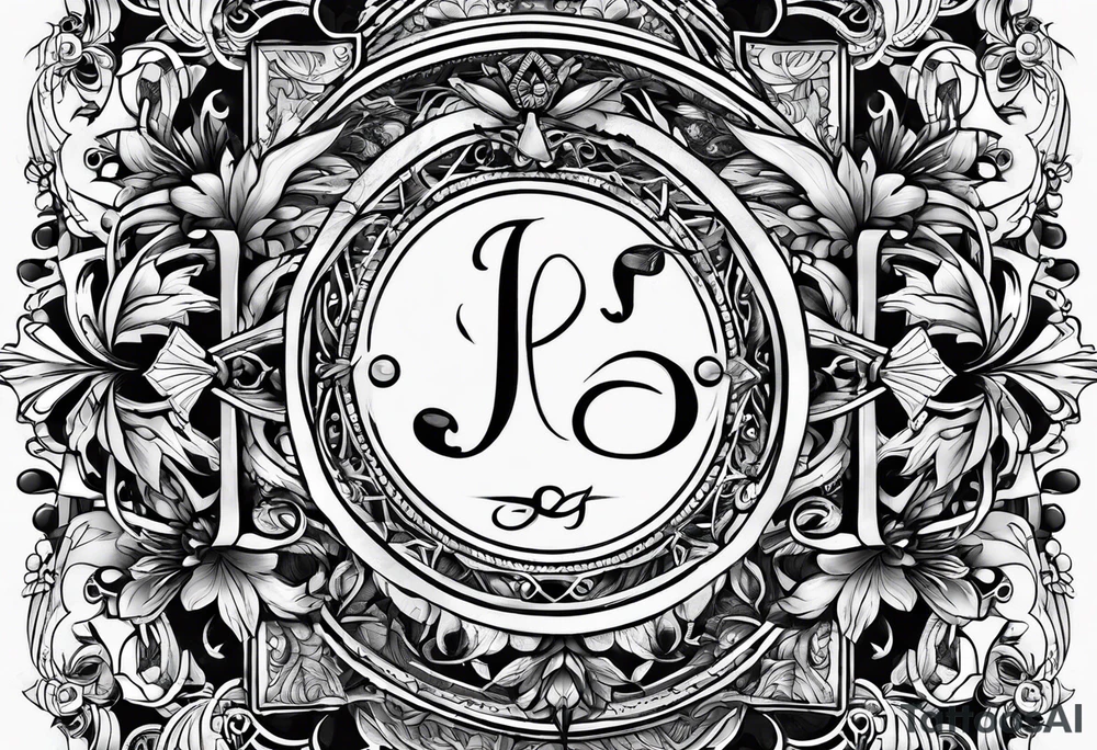 Initials J A.R R tattoo idea