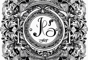 Initials J A.R R tattoo idea