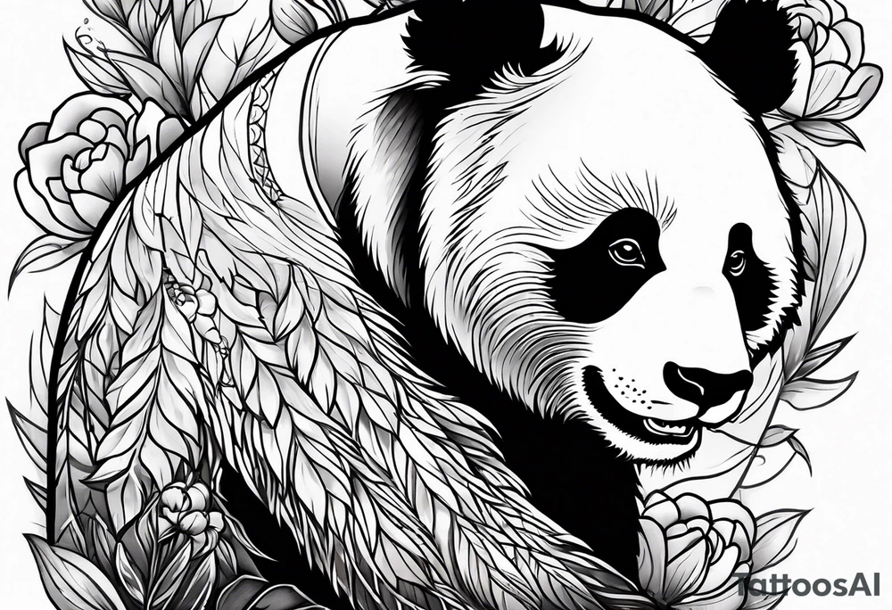 panda bear tattoo idea
