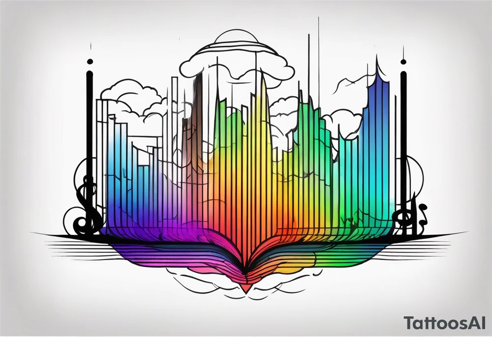 sound spectrum tattoo idea