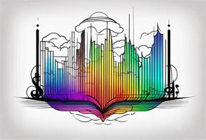 sound spectrum tattoo idea