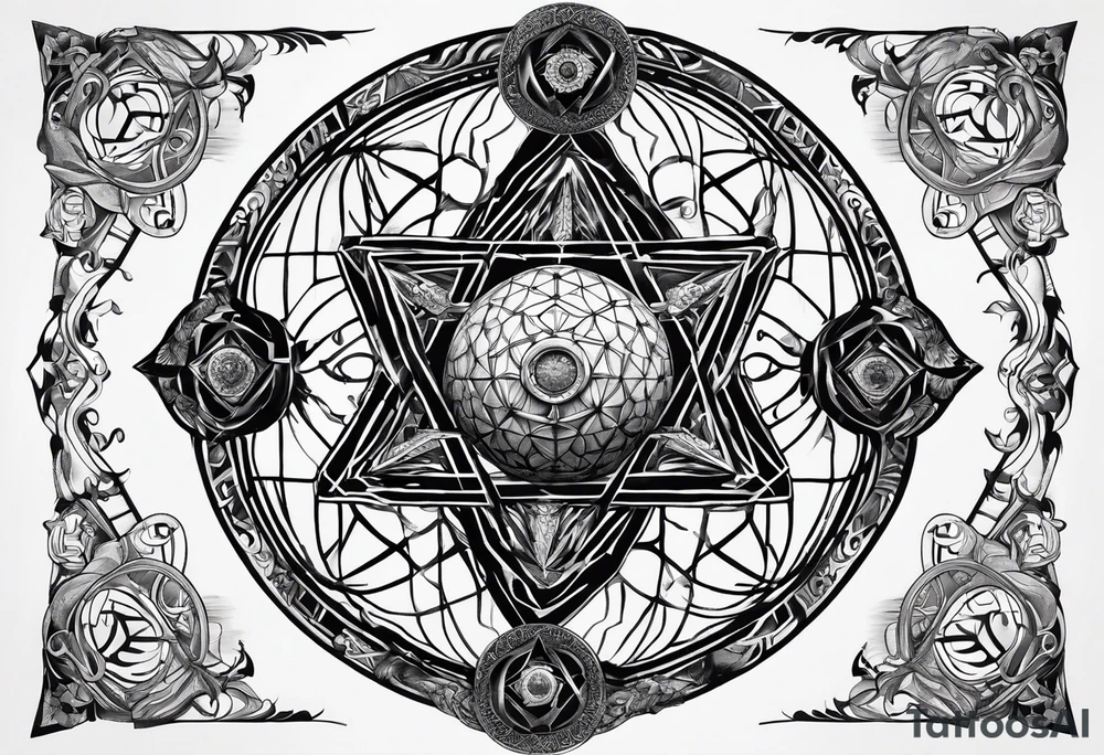 Metatron's cube, toroid tattoo idea