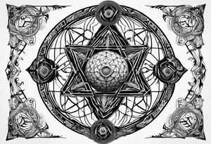 Metatron's cube, toroid tattoo idea