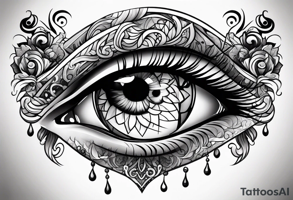 Eye ball tattoo idea