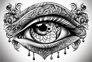 Eye ball tattoo idea