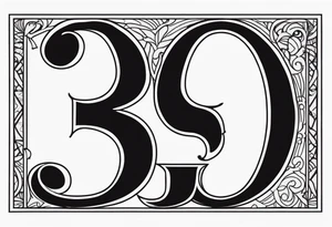 The numbers 333 with the word guidance underneath and the initials JJF; tattoo idea