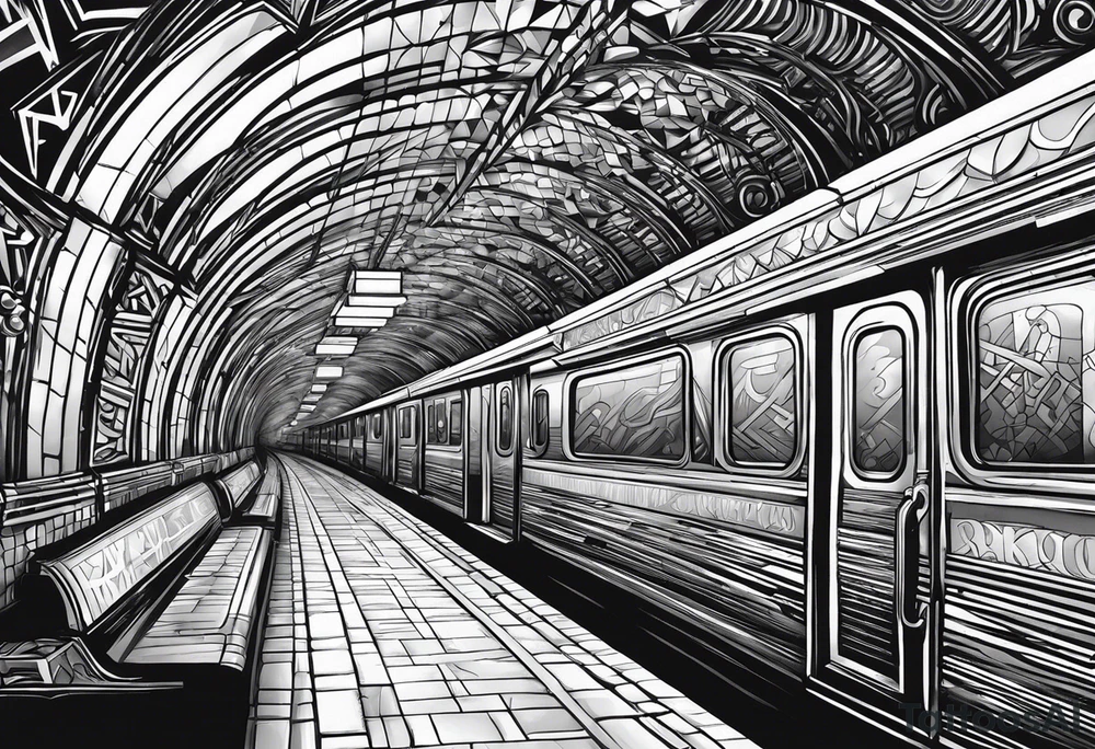 Subway крыша наркотики закат tattoo idea