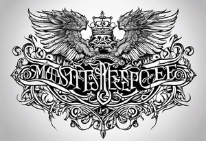 Letters “Steele” old English tattoo idea