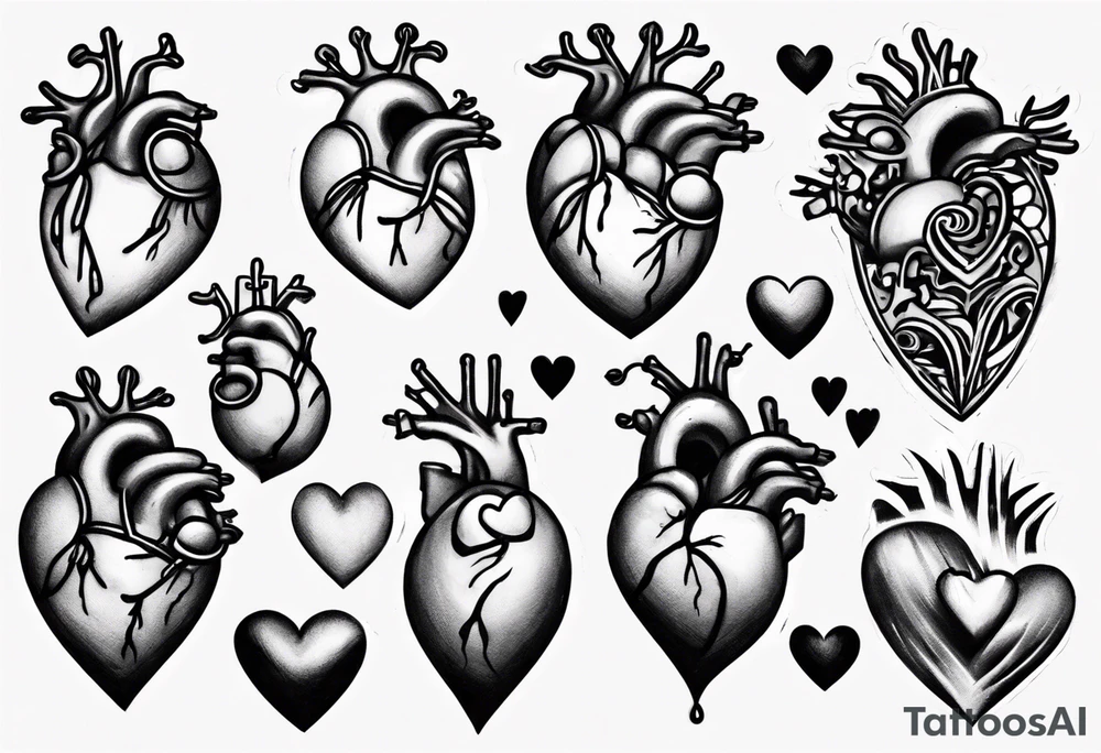 Christian Peterson inside a heart tattoo idea