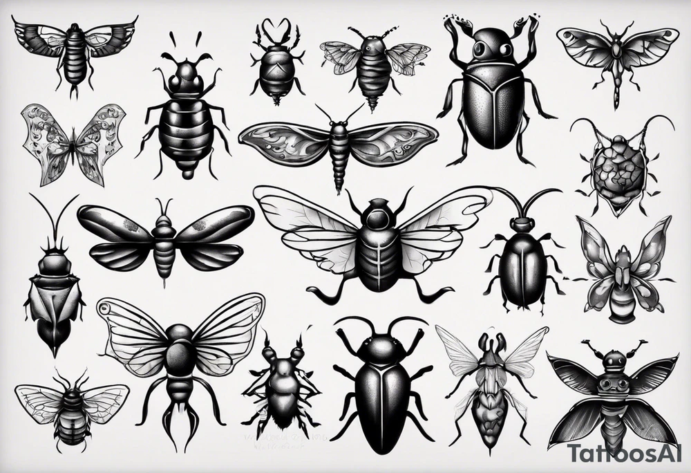 Insects tattoo idea