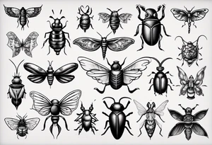 Insects tattoo idea