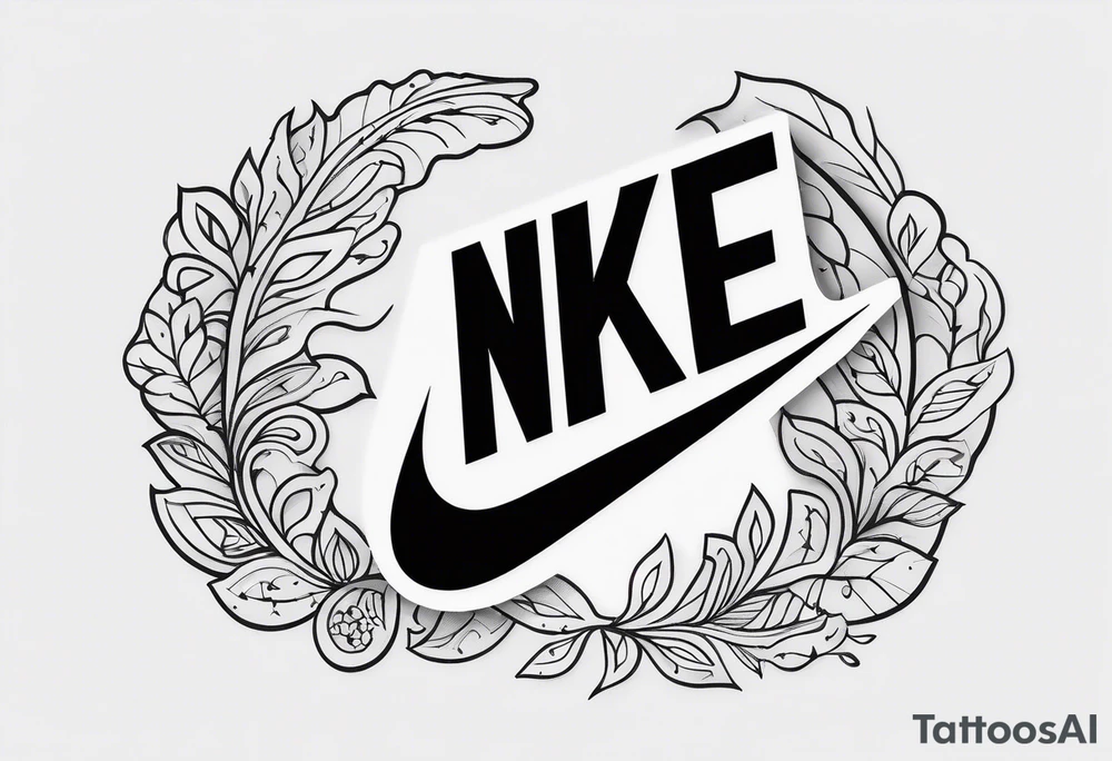 nike logo tattoo idea