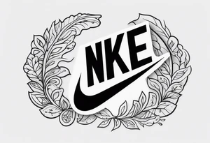 nike logo tattoo idea