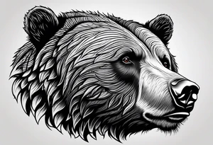 Grizzly bear tattoo idea
