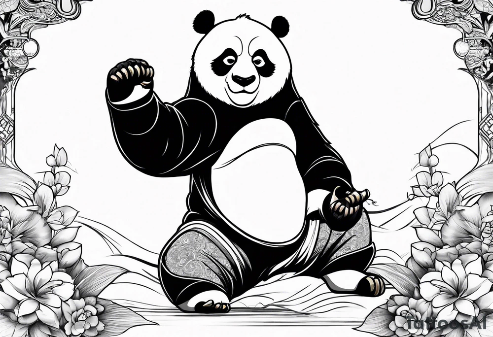 kung fu panda tattoo idea